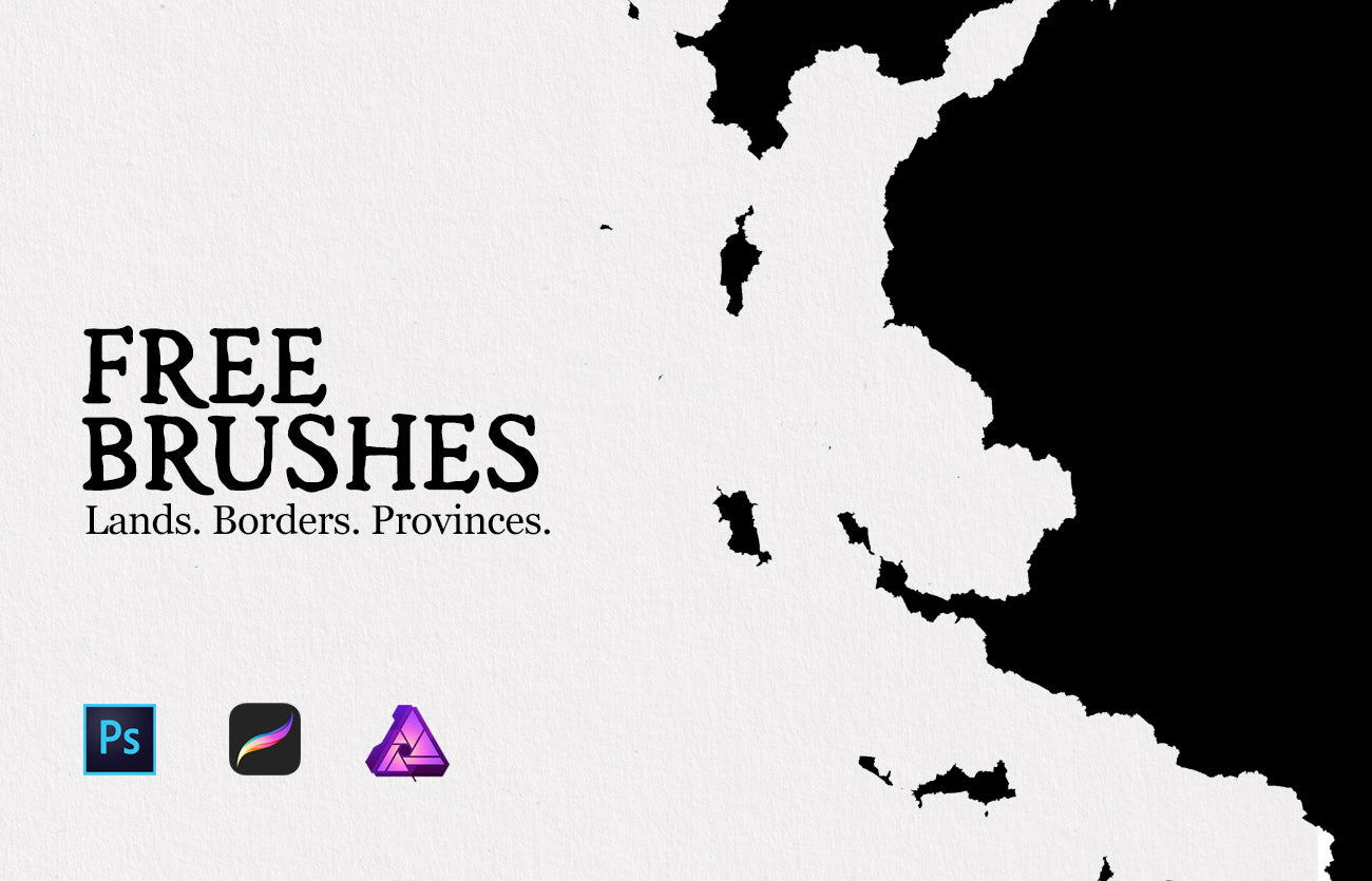 Free Border and Landmass Brushes