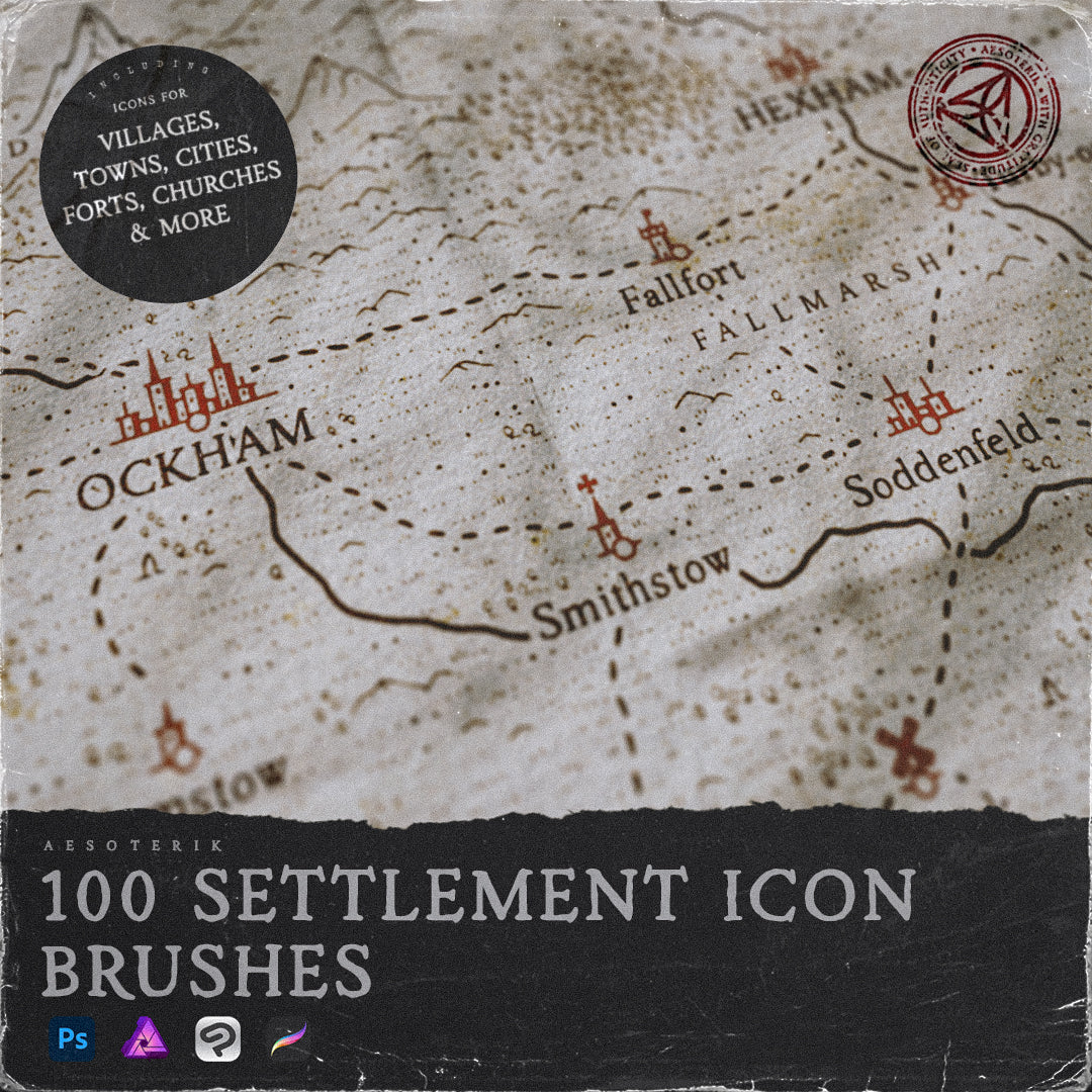Fantasy Map Settlement Icons