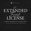 Extened Font License