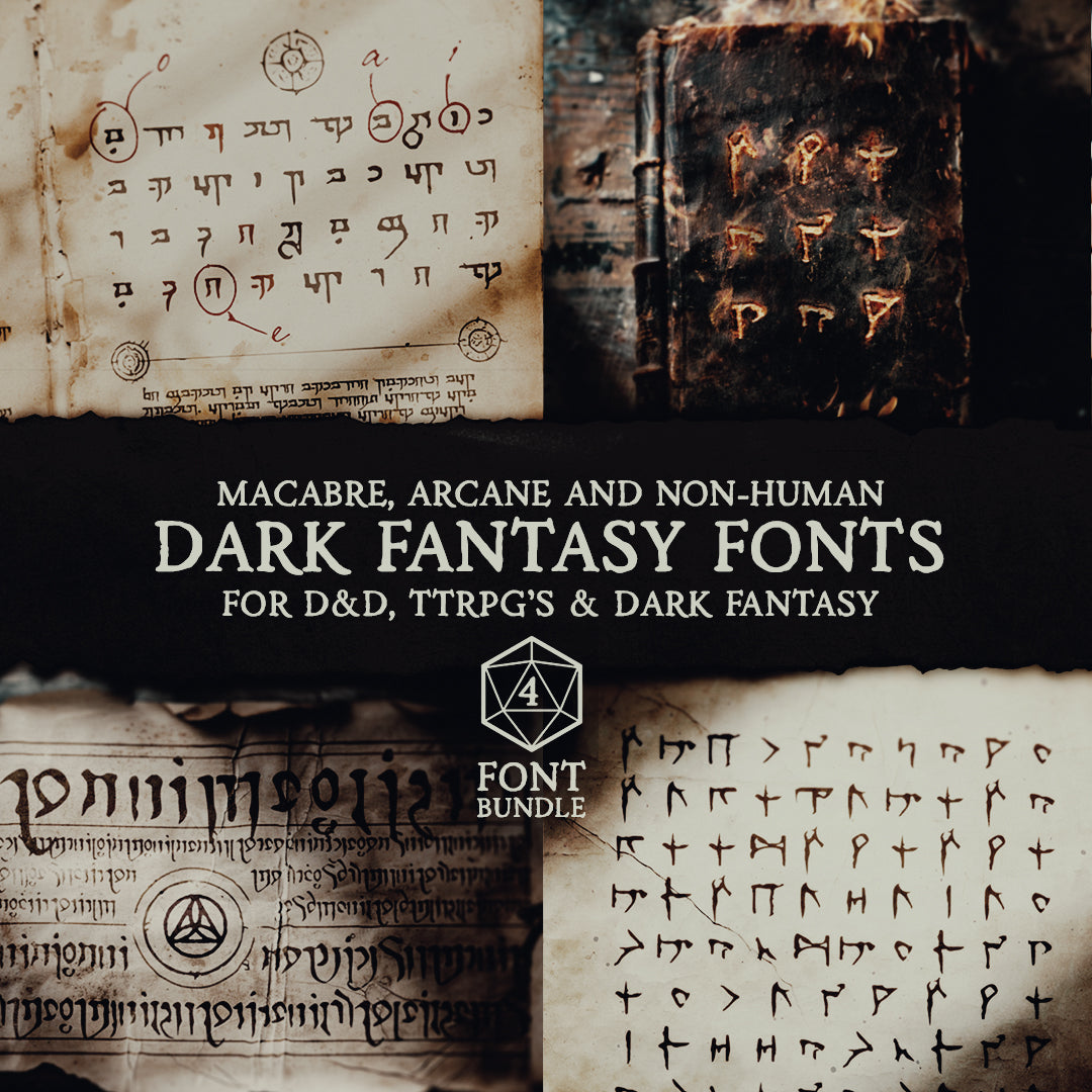 Dark Fantasy Font Bundle