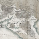 old looking map with place names set in the wayfinder GM font 