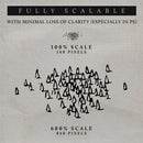 close up view of worldcrafter photoshop conifer tree brush