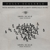 close up view of worldcrafter photoshop conifer tree brush