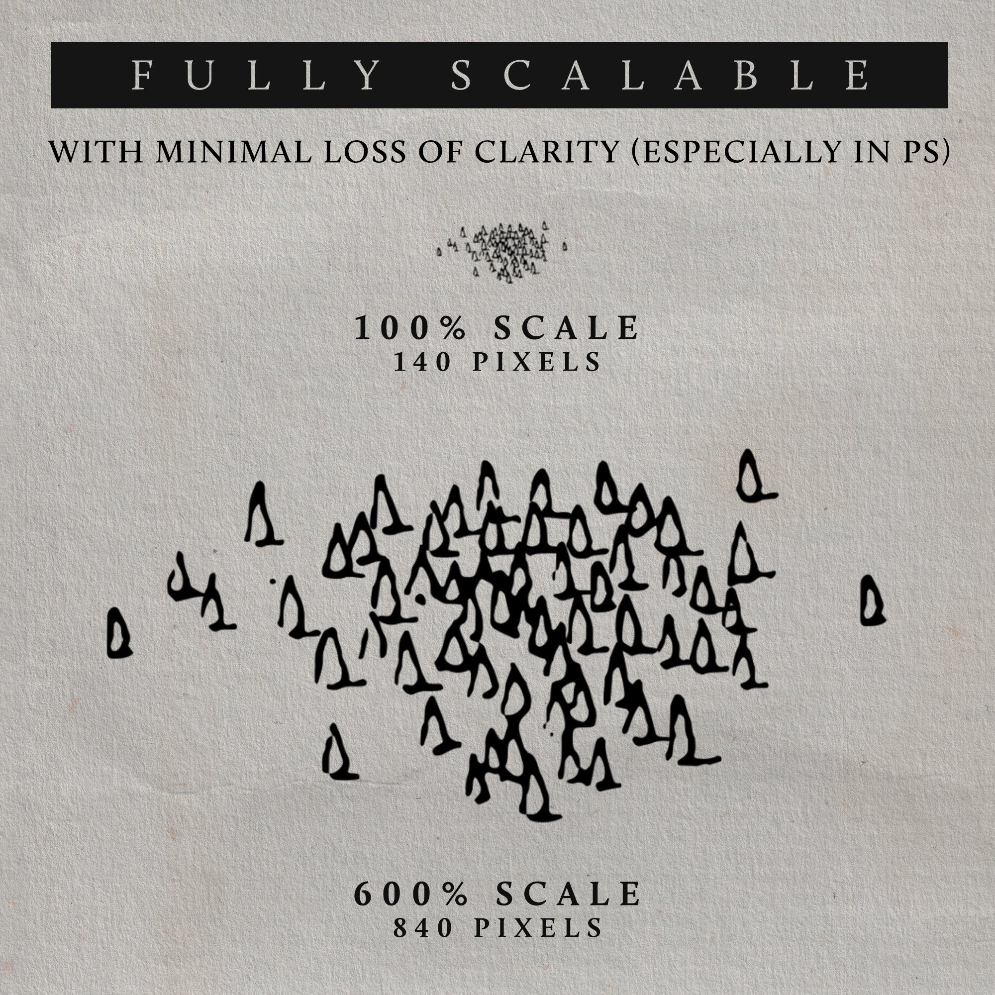 close up view of worldcrafter photoshop conifer tree brush