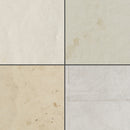 An image divided in quarters, each showcasing a free aged paper texture