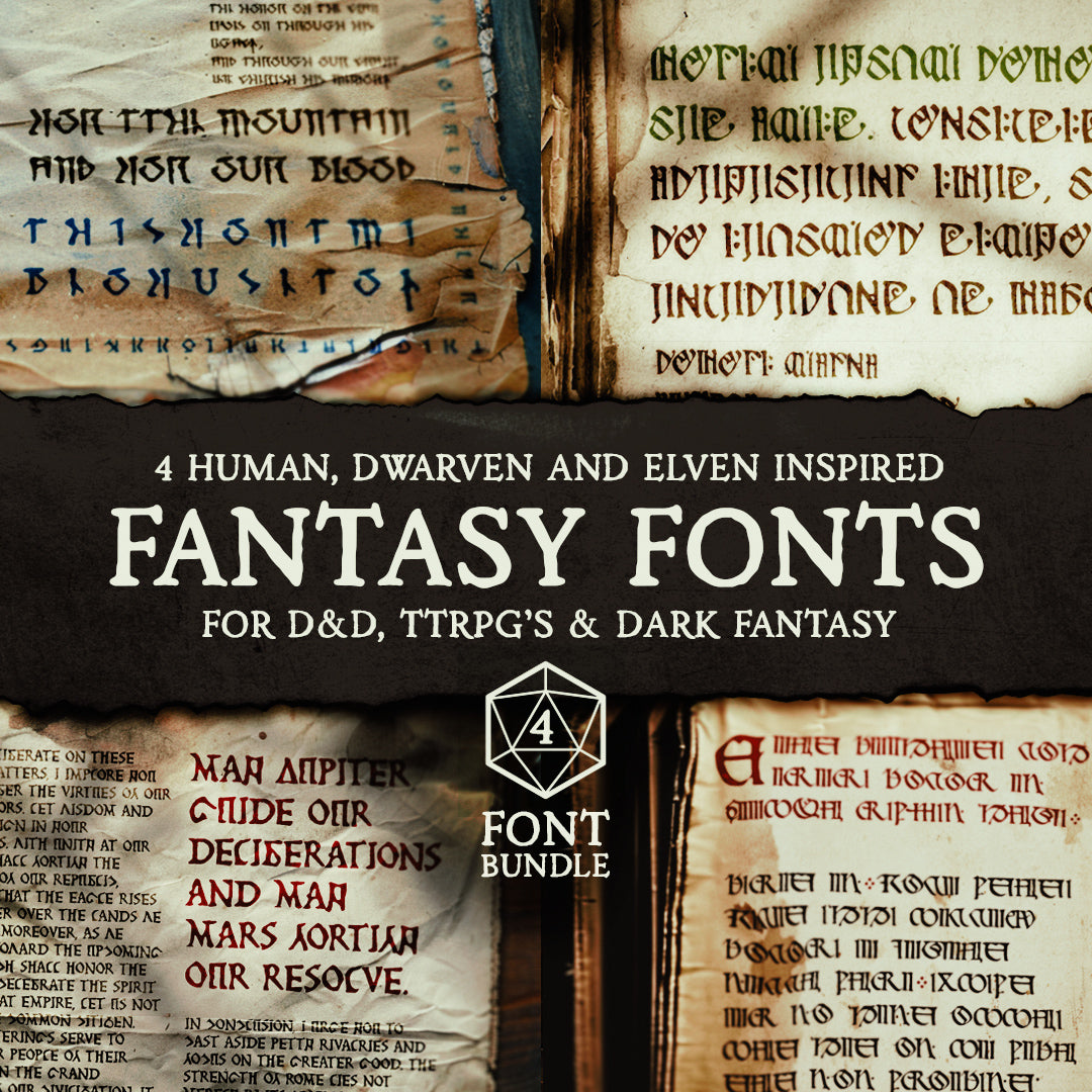 Fanatsy Font Fantasy Font Bundle – Aesoterik