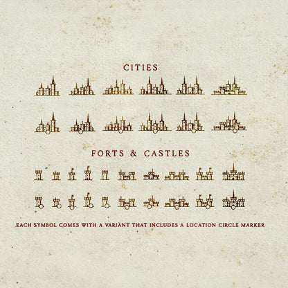 Fantasy Map Settlement Icon Brushes