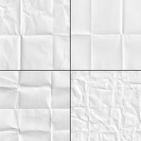 An image divided into quarters, each showcasing a crumpled paper texture