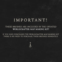 A warning to users explaining these brushes are also included in the worldcrafter kit