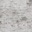 Medieval style fantasy map with text set in the tale of kings font