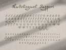 Handwritten text on an old paper background, promoting Healers Hand, a fantasy font inspired by the middle ages