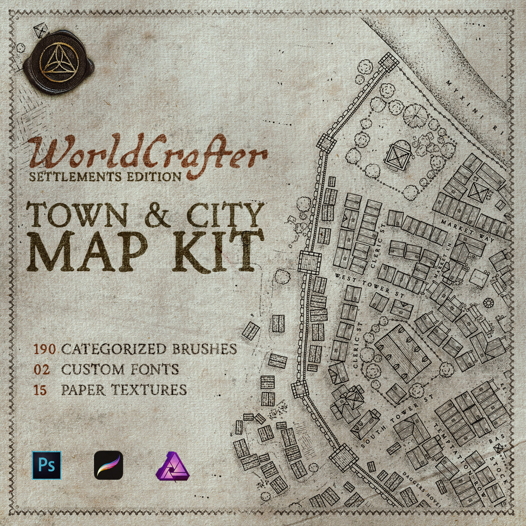 Worldcrafter Settlements Edition Map Making Kit – Aesoterik